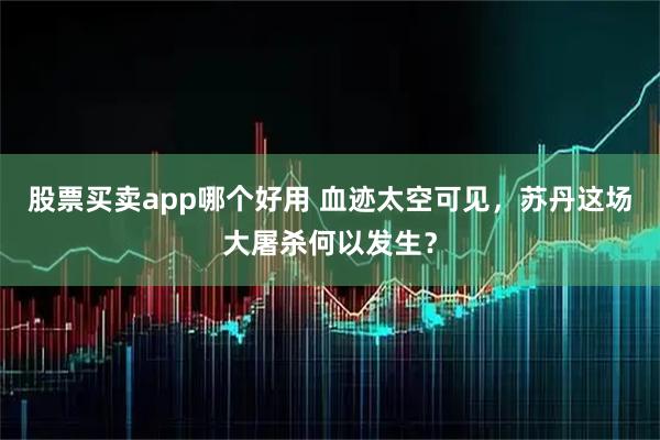 股票买卖app哪个好用 血迹太空可见,苏丹这场大屠杀何以发生?